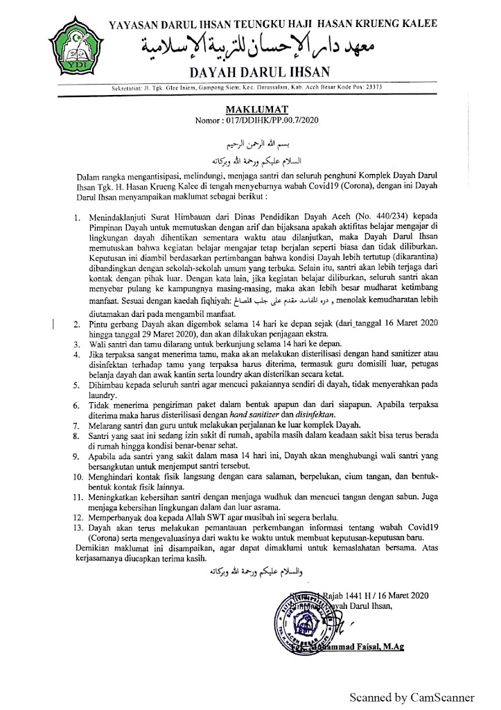 Maklumat Dayah Darul Ihsan Tentang&hellip;